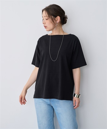 Life Style by cross marche 【anyfee/プラスサイズ】接触冷感・ボートネックTシャツ_subthumb_19