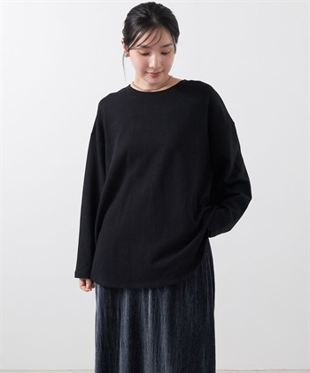 Life Style by cross marche 【anyfee/大きいサイズ】ダブルジャージー裾ラウンドクルーネックロンT_subthumb_11