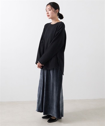 Life Style by cross marche 【anyfee/大きいサイズ】ダブルジャージー裾ラウンドクルーネックロンT_subthumb_13