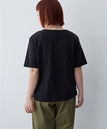 anyfee 【anyfee/大きいサイズ】着てサラ汗じみ防止ボートネックTシャツ《接触冷感・吸水速乾》（2026SS）_subthumb_10