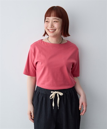 anyfee 【anyfee/大きいサイズ】着てサラ汗じみ防止ボートネックTシャツ《接触冷感・吸水速乾》（2026SS）_subthumb_16