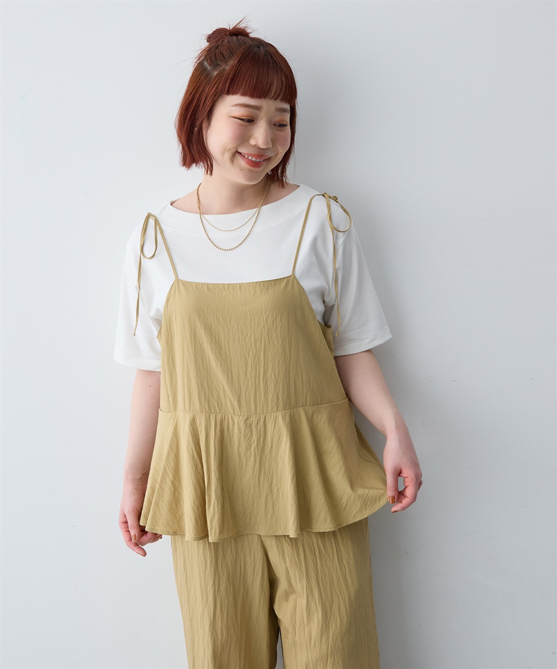 anyfee 【anyfee/大きいサイズ】着てサラ汗じみ防止ボートネックTシャツ《接触冷感・吸水速乾》（2026SS）_sub_19