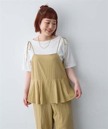 anyfee 【anyfee/大きいサイズ】着てサラ汗じみ防止ボートネックTシャツ《接触冷感・吸水速乾》（2026SS）_subthumb_19