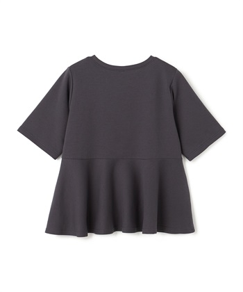 anyfee 【anyfee/大きいサイズ】着てサラなめらかポンチ素材ペプラムトップス《接触冷感・吸水速乾》_subthumb_1
