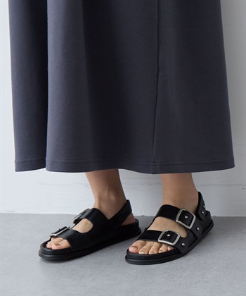 anyfee 【anyfee/大きいサイズ】着てサラなめらかポンチ素材Aラインワンピース《接触冷感・吸水速乾》_subthumb_8