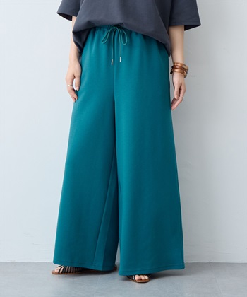 anyfee 【anyfee/大きいサイズ】着てサラなめらかポンチ素材イージーパンツ《接触冷感・吸水速乾》_subthumb_5