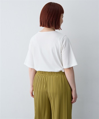 anyfee 【anyfee/大きいサイズ】着てサラ汗じみ防止クロスネックトップス/半袖Tシャツ《接触冷感・吸水速乾・UVカット》_subthumb_25