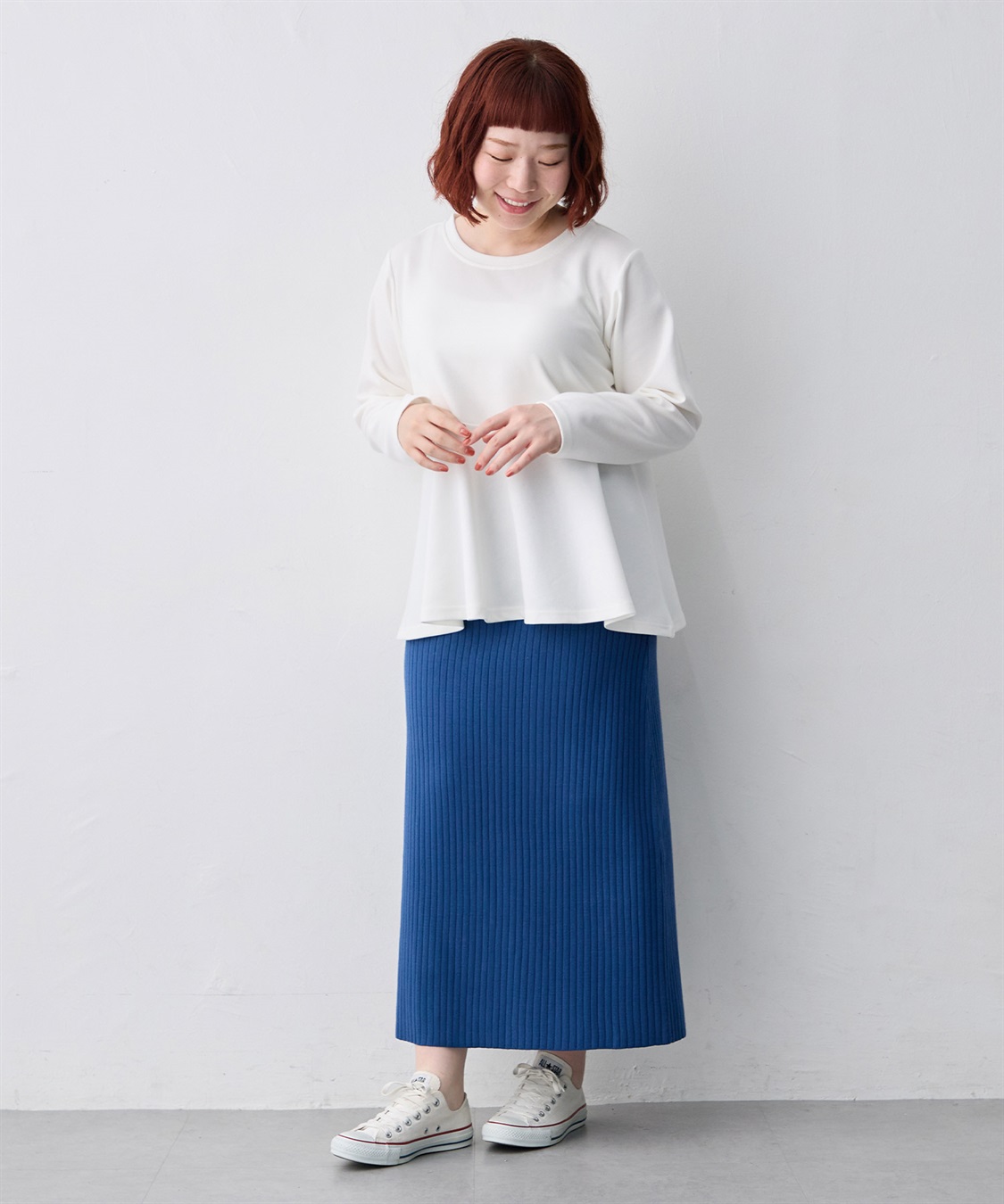 anyfee 【anyfee/大きいサイズ】着てサラ長袖ペプラムプルオーバー_sub_20