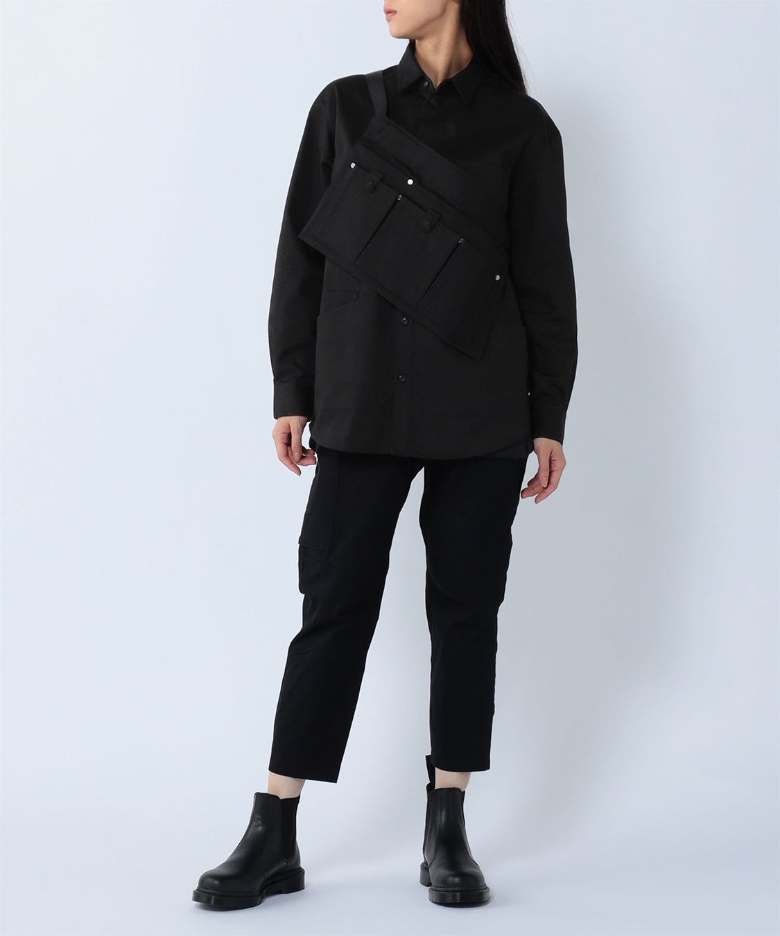 PUTUMAYO プトマヨ　 2wayミニタリーシャツジャケット 半袖長袖 新品 クロップド丈 半袖ジャケット レディース[品番：II000010690