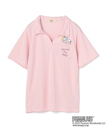 推部屋plus 【ピーナッツ/PEANUTS】スヌーピーとサリー　ポリメッシュTシャツ_subthumb_1