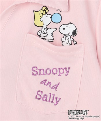 推部屋plus 【ピーナッツ/PEANUTS】スヌーピーとサリー　ポリメッシュTシャツ_subthumb_4