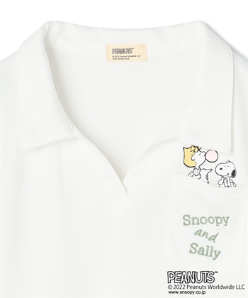 推部屋plus 【ピーナッツ/PEANUTS】スヌーピーとサリー　ポリメッシュTシャツ_subthumb_7
