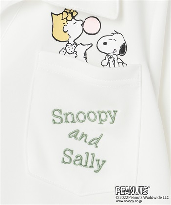 推部屋plus 【ピーナッツ/PEANUTS】スヌーピーとサリー　ポリメッシュTシャツ_subthumb_8