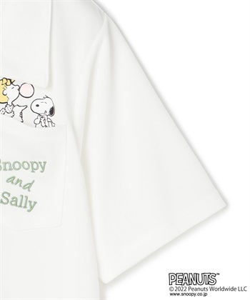 推部屋plus 【ピーナッツ/PEANUTS】スヌーピーとサリー　ポリメッシュTシャツ_subthumb_9