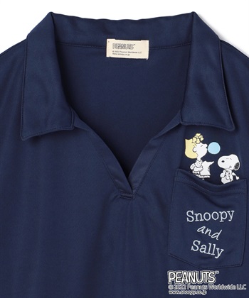 推部屋plus 【ピーナッツ/PEANUTS】スヌーピーとサリー　ポリメッシュTシャツ_subthumb_12