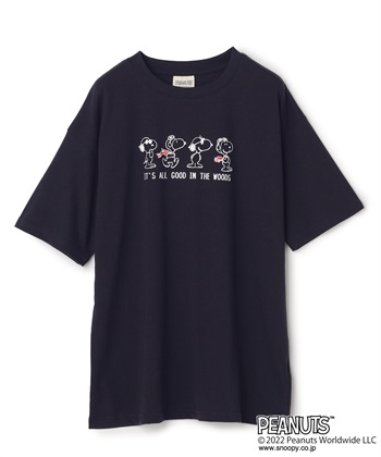 推部屋plus スヌーピープリント総柄Tシャツ_subthumb_1
