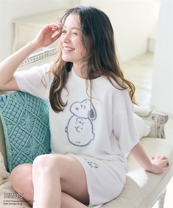 Life Style by cross marche 【PEANUTS/ピーナッツ】SNOOPY/スヌーピーもこもこルームウェア半袖トップス（上下別売り）_subthumb_13