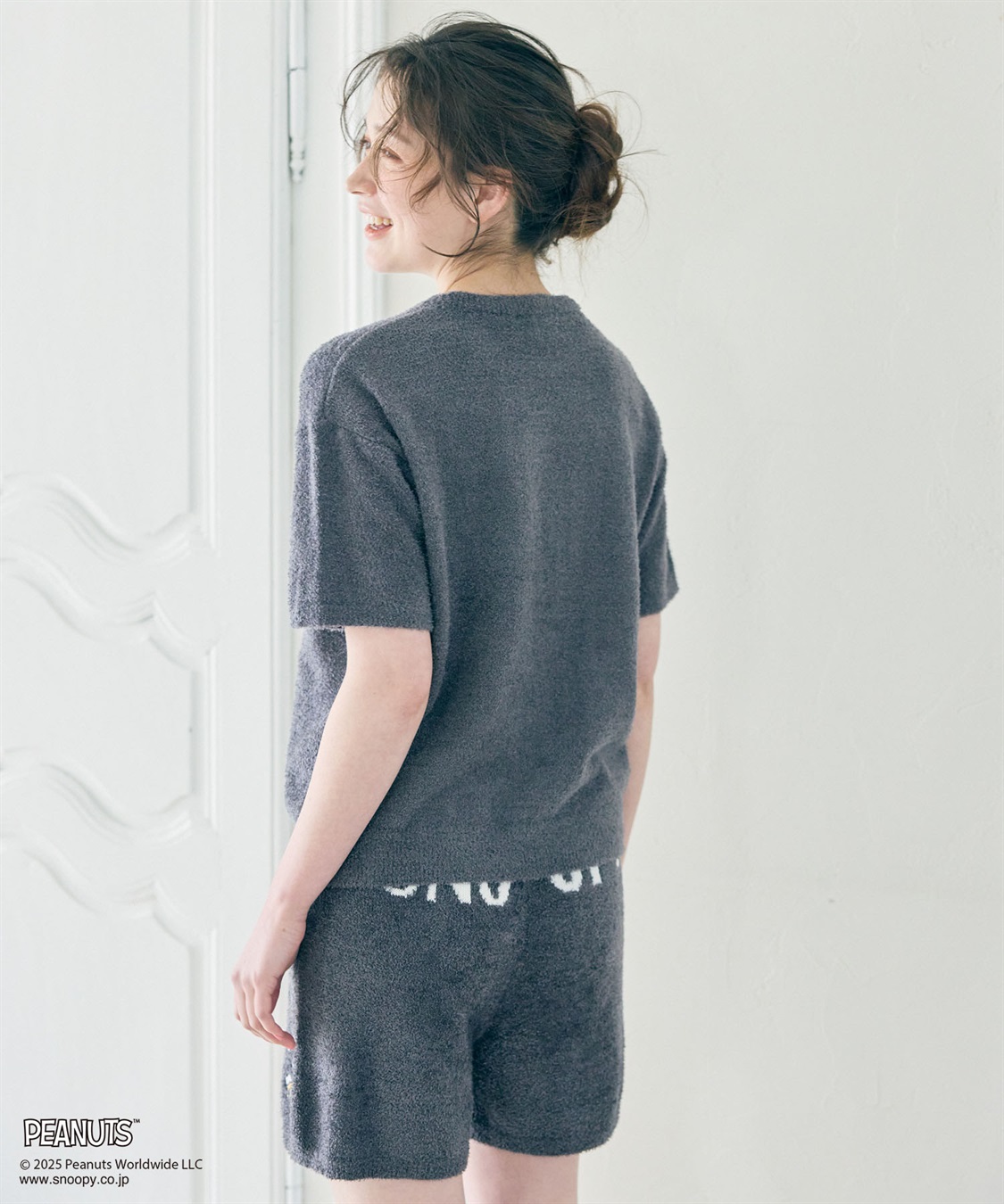 chara station 【PEANUTS/ピーナッツ】SNOOPY/スヌーピーもこもこルームウェア半袖トップス（上下別売り）_sub_17