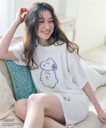 Life Style by cross marche 【PEANUTS/ピーナッツ】SNOOPY/スヌーピーもこもこルームウェア半袖トップス（上下別売り）_subthumb_20