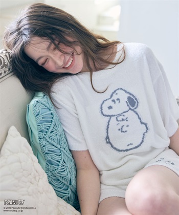 Life Style by cross marche 【PEANUTS/ピーナッツ】SNOOPY/スヌーピーもこもこルームウェア半袖トップス（上下別売り）_subthumb_21