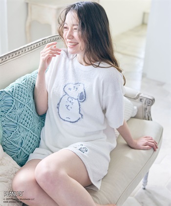 Life Style by cross marche 【PEANUTS/ピーナッツ】SNOOPY/スヌーピーもこもこルームウェア半袖トップス（上下別売り）_subthumb_22