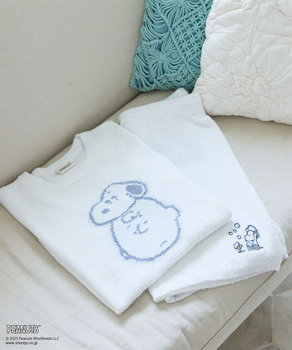 chara station 【PEANUTS/ピーナッツ】SNOOPY/スヌーピーもこもこルームウェア半袖トップス（上下別売り）_sub_23