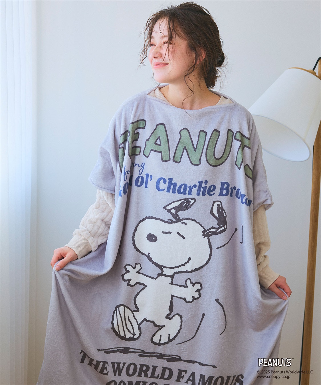 スヌーピー。 スヌーピー セブンティファイヴ ウォームクロス(S) アイボリー