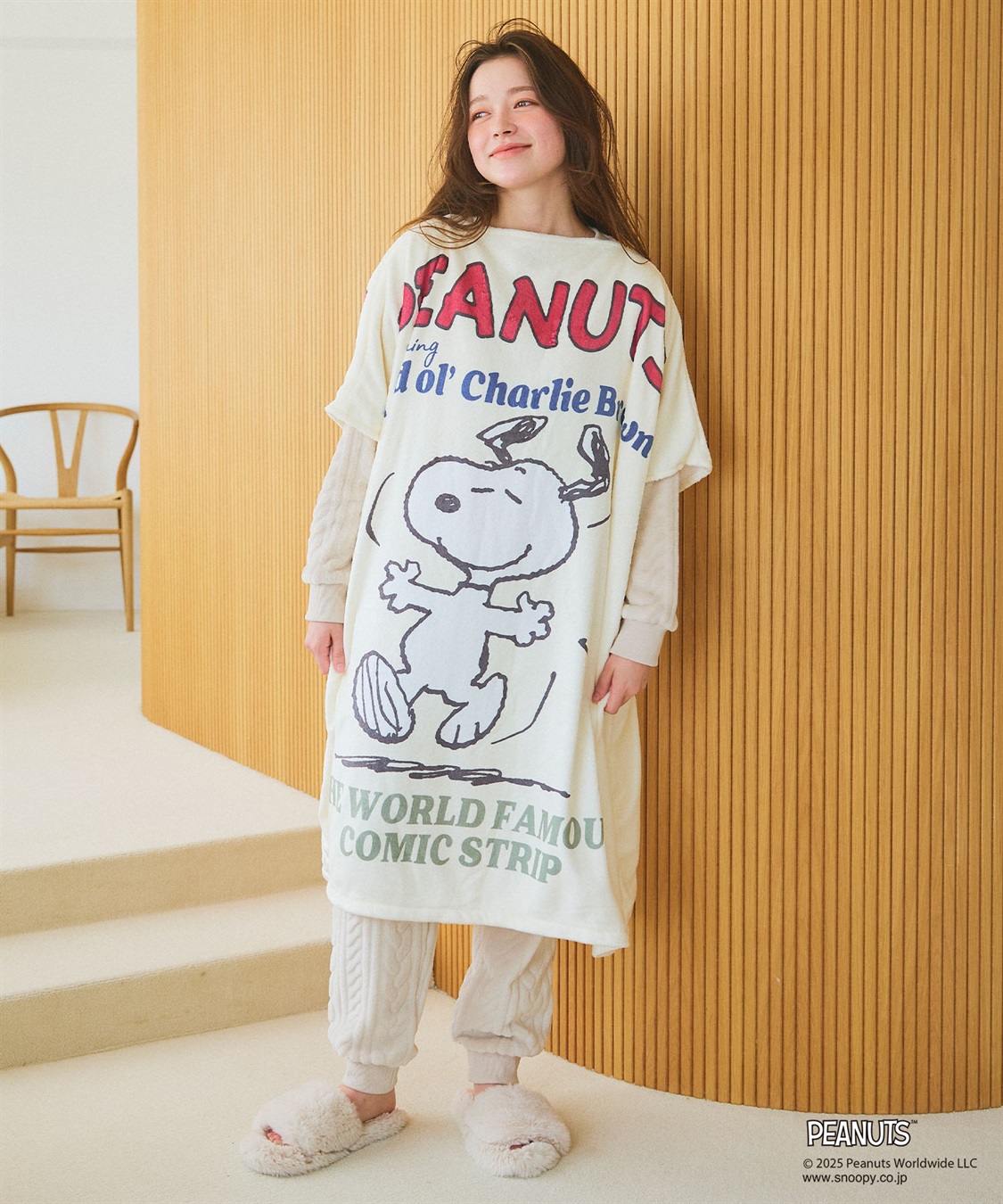 chara station 【PEANUTS/ピーナッツ】ノリノリSNOOPY/スヌーピーあったか着るフリースウェア_sub_7