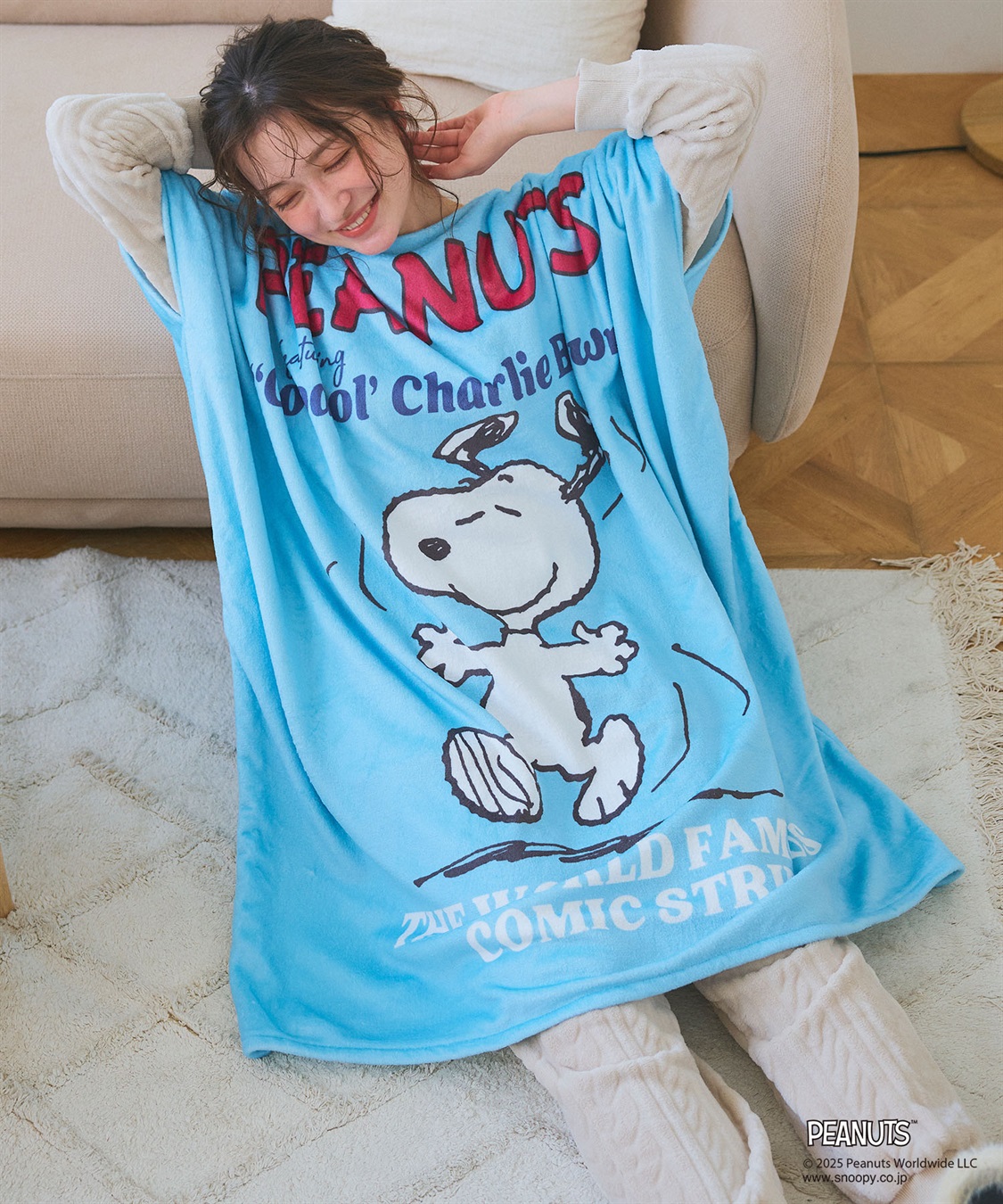 chara station 【PEANUTS/ピーナッツ】ノリノリSNOOPY/スヌーピーあったか着るフリースウェア_sub_12