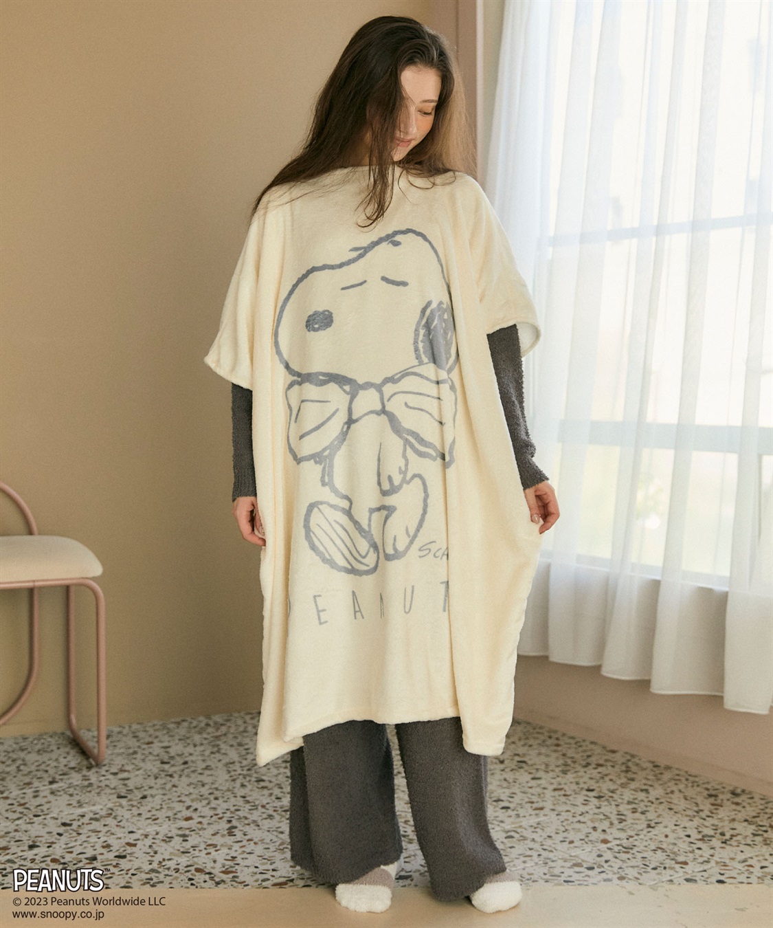 chara station 【PEANUTS/ピーナッツ】ノリノリSNOOPY/スヌーピーあったか着るフリースウェア_sub_14