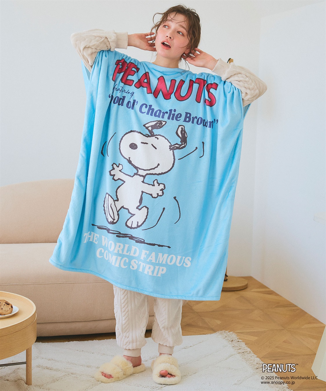 chara station 【PEANUTS/ピーナッツ】ノリノリSNOOPY/スヌーピーあったか着るフリースウェア_sub_15