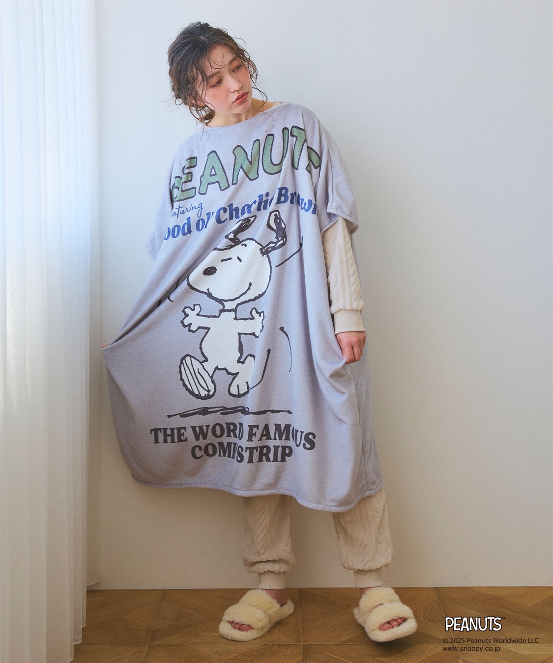 chara station 【PEANUTS/ピーナッツ】ノリノリSNOOPY/スヌーピーあったか着るフリースウェア_sub_24