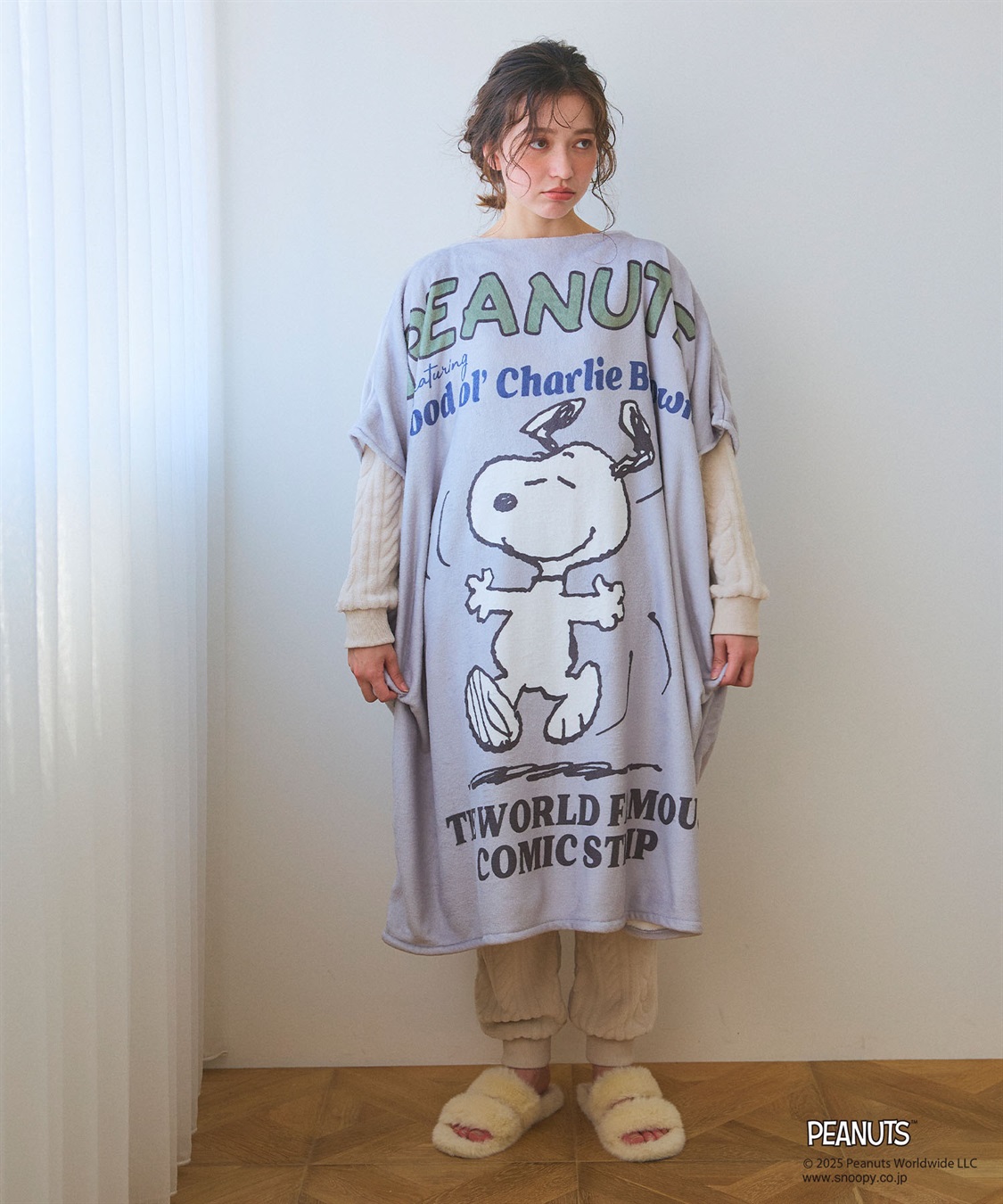 chara station 【PEANUTS/ピーナッツ】ノリノリSNOOPY/スヌーピーあったか着るフリースウェア_sub_25
