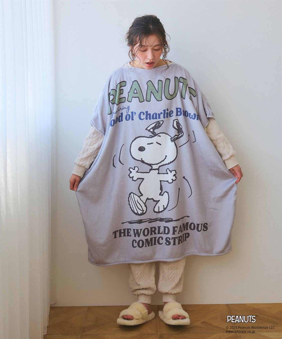 chara station 【PEANUTS/ピーナッツ】ノリノリSNOOPY/スヌーピーあったか着るフリースウェア_sub_26
