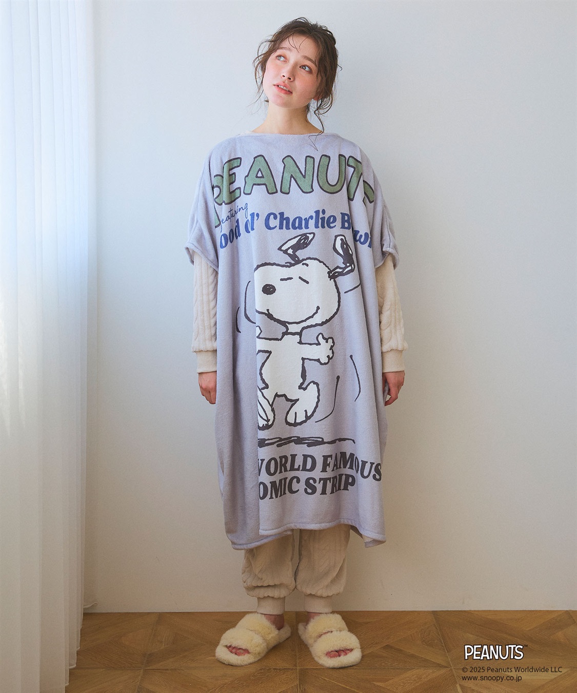 chara station 【PEANUTS/ピーナッツ】ノリノリSNOOPY/スヌーピーあったか着るフリースウェア_sub_27