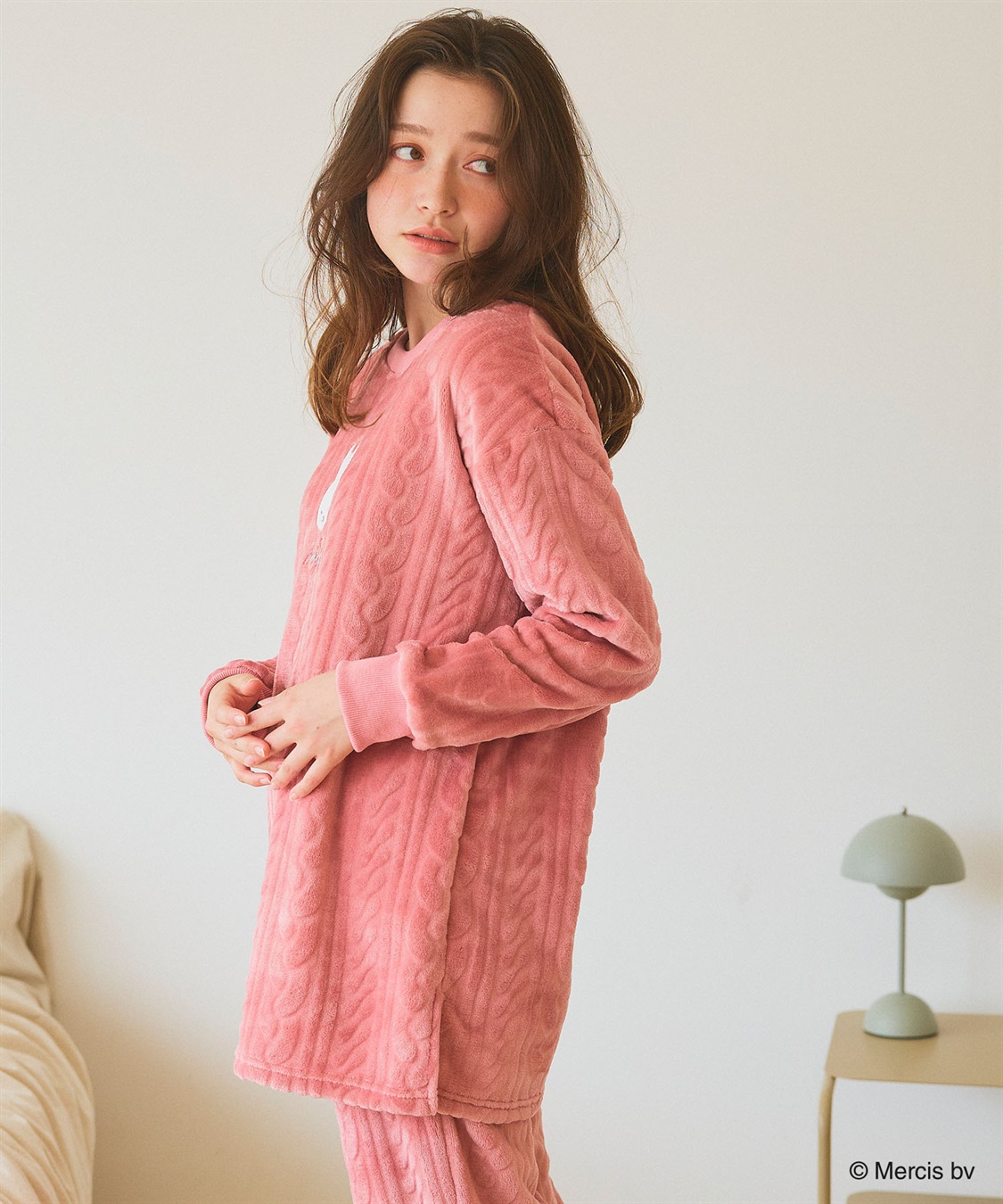 chara station 【miffy/ミッフィー】刺繍ケーブルフリース長袖トップス/ルームウェア（上下別売り）_sub_5