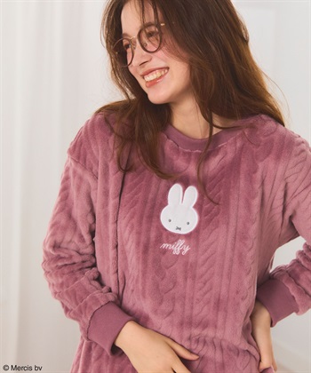 Life Style by cross marche 【miffy/ミッフィー】もこもこケーブル編みフリースルームウェアトップス《上下別売り》_subthumb_8