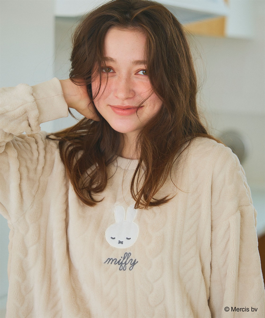 chara station 【miffy/ミッフィー】刺繍ケーブルフリース長袖トップス/ルームウェア（上下別売り）_sub_12
