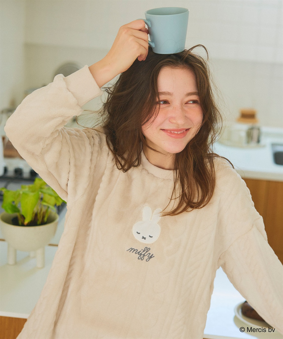 chara station 【miffy/ミッフィー】刺繍ケーブルフリース長袖トップス/ルームウェア（上下別売り）_sub_15