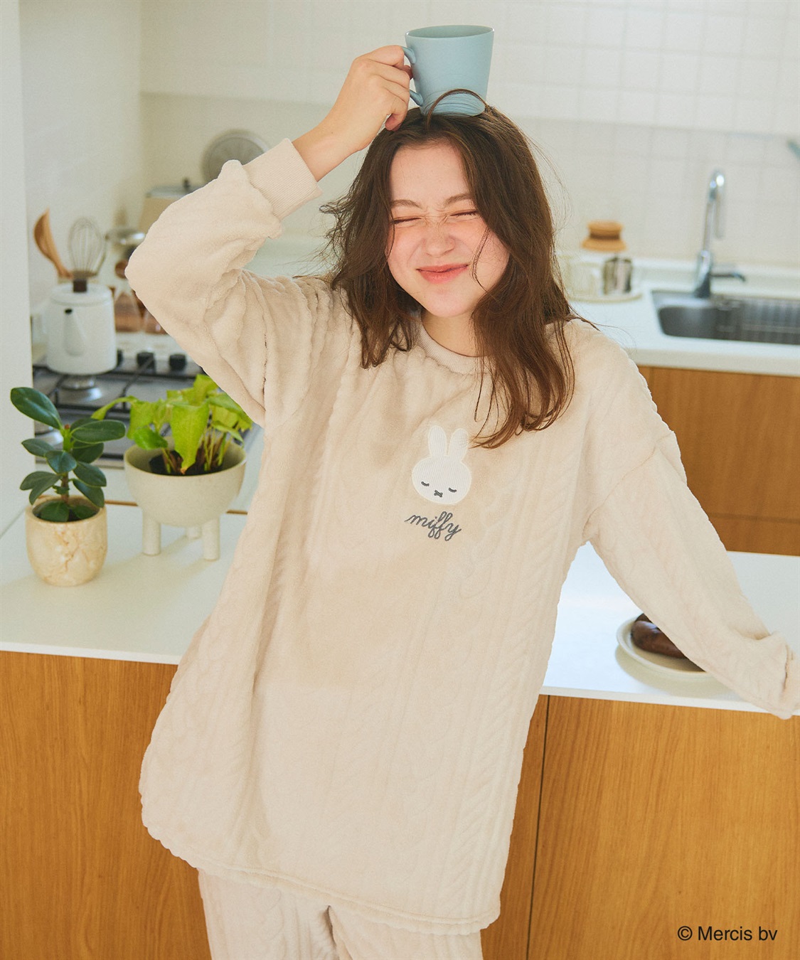 chara station 【miffy/ミッフィー】刺繍ケーブルフリース長袖トップス/ルームウェア（上下別売り）_sub_16