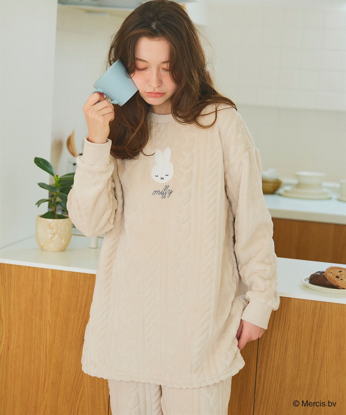 chara station 【miffy/ミッフィー】刺繍ケーブルフリース長袖トップス/ルームウェア（上下別売り）_sub_17