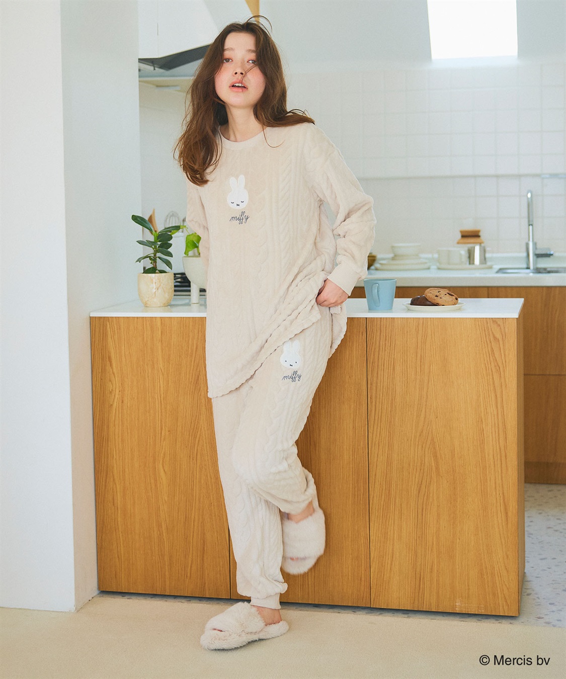 chara station 【miffy/ミッフィー】刺繍ケーブルフリース長袖トップス/ルームウェア（上下別売り）_sub_19