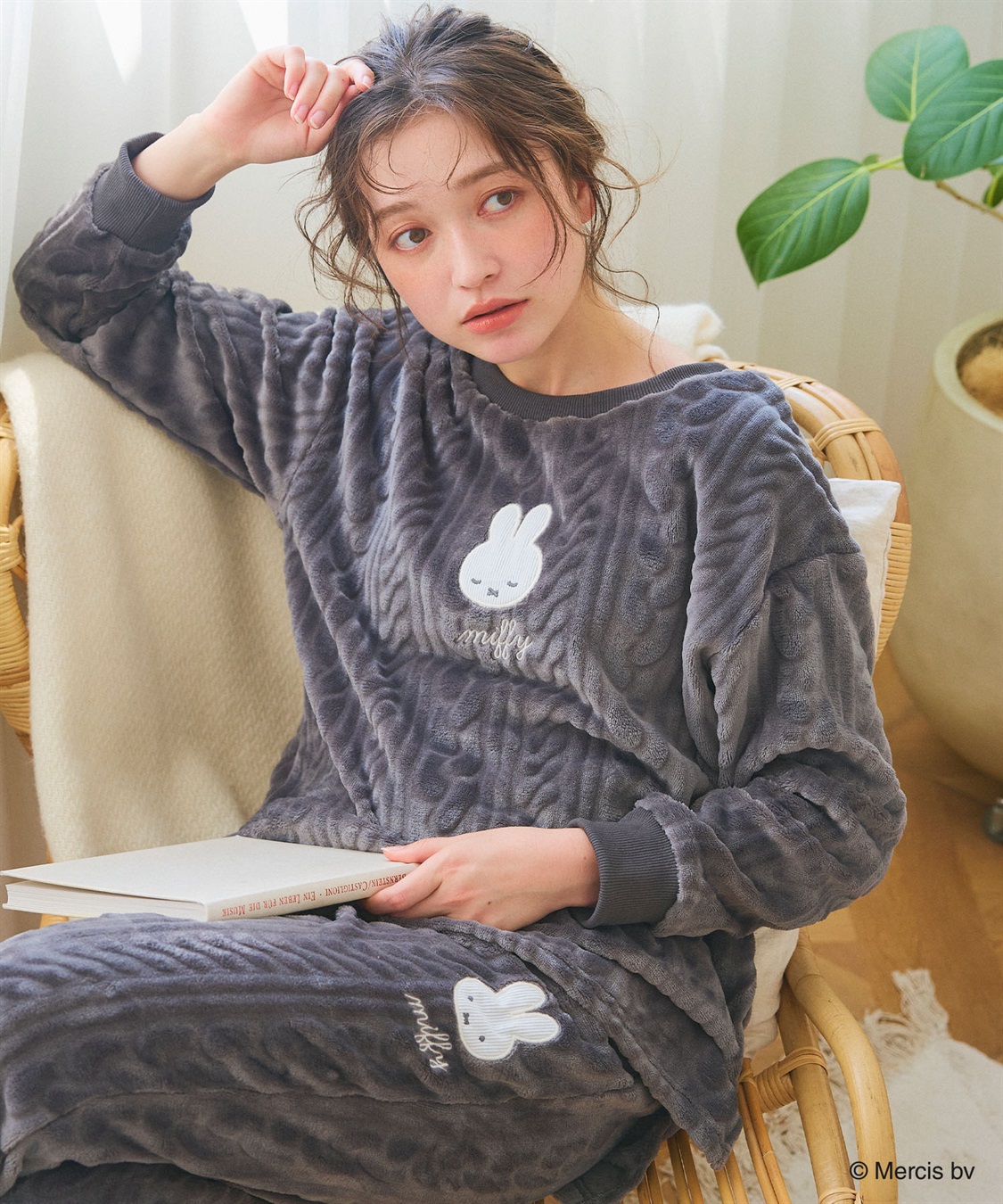 chara station 【miffy/ミッフィー】刺繍ケーブルフリース長袖トップス/ルームウェア（上下別売り）_sub_21