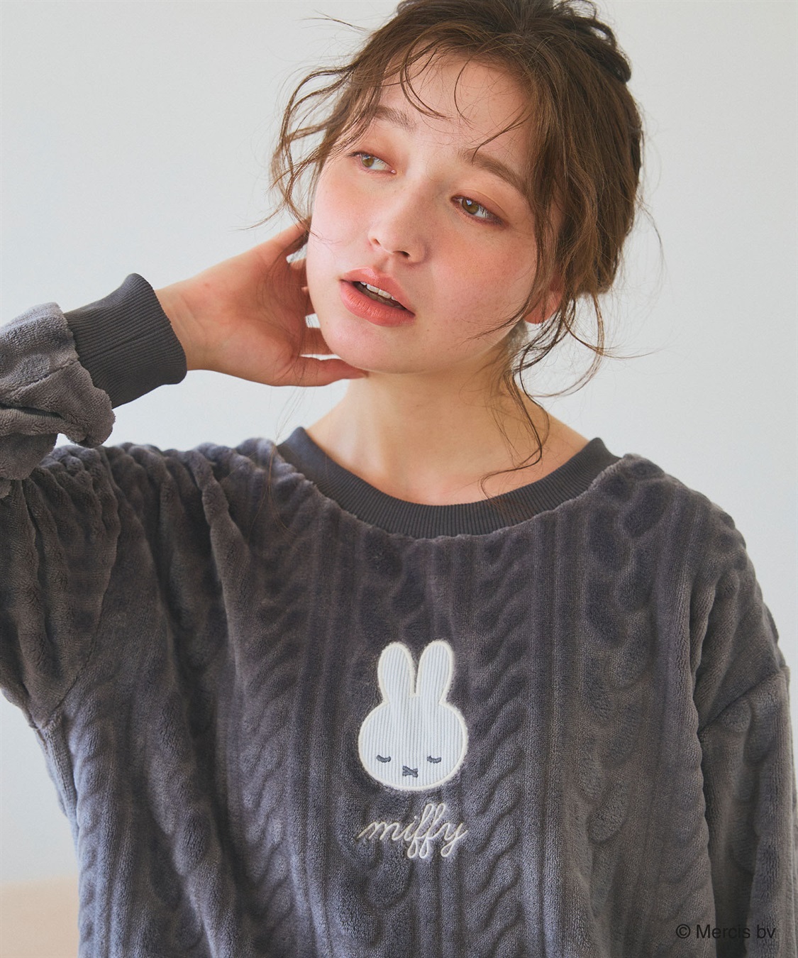 chara station 【miffy/ミッフィー】刺繍ケーブルフリース長袖トップス/ルームウェア（上下別売り）_sub_23