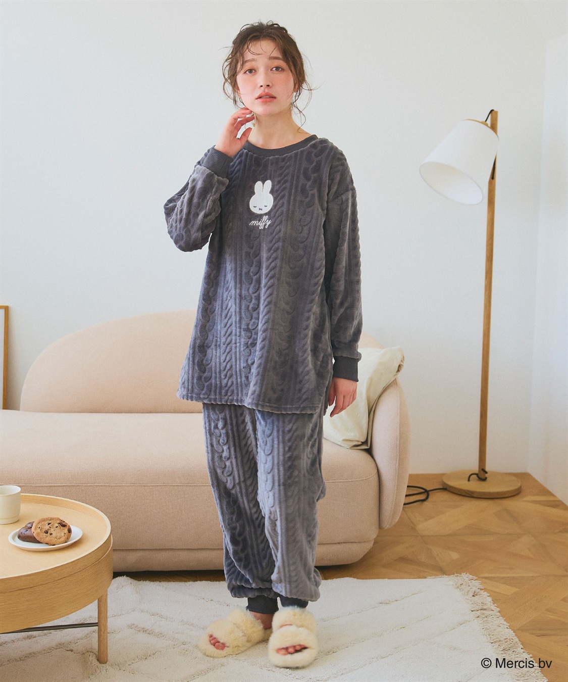 chara station 【miffy/ミッフィー】刺繍ケーブルフリース長袖トップス/ルームウェア（上下別売り）_sub_27