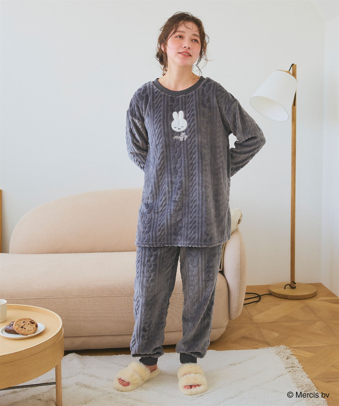 chara station 【miffy/ミッフィー】刺繍ケーブルフリース長袖トップス/ルームウェア（上下別売り）_sub_29