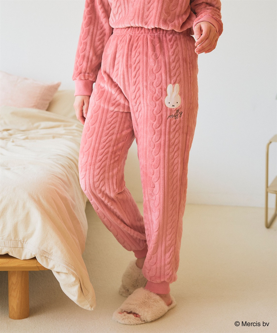 Life Style by cross marche 【miffy/ミッフィー】刺繍ケーブルフリースロングパンツ/ルームウェア_sub_2