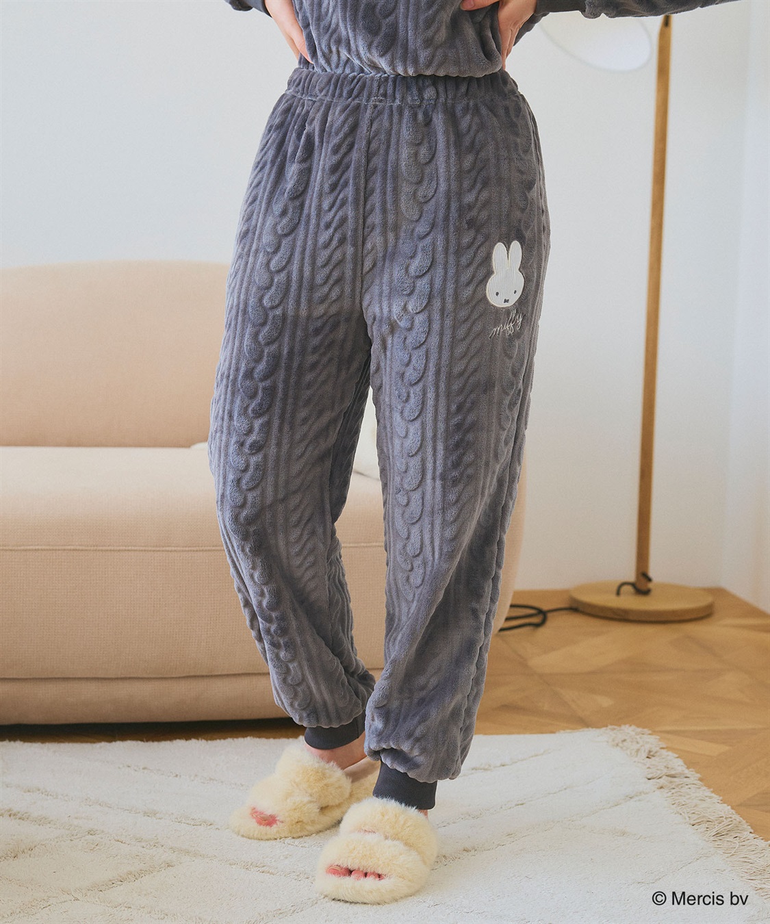 Life Style by cross marche 【miffy/ミッフィー】刺繍ケーブルフリースロングパンツ/ルームウェア_sub_4