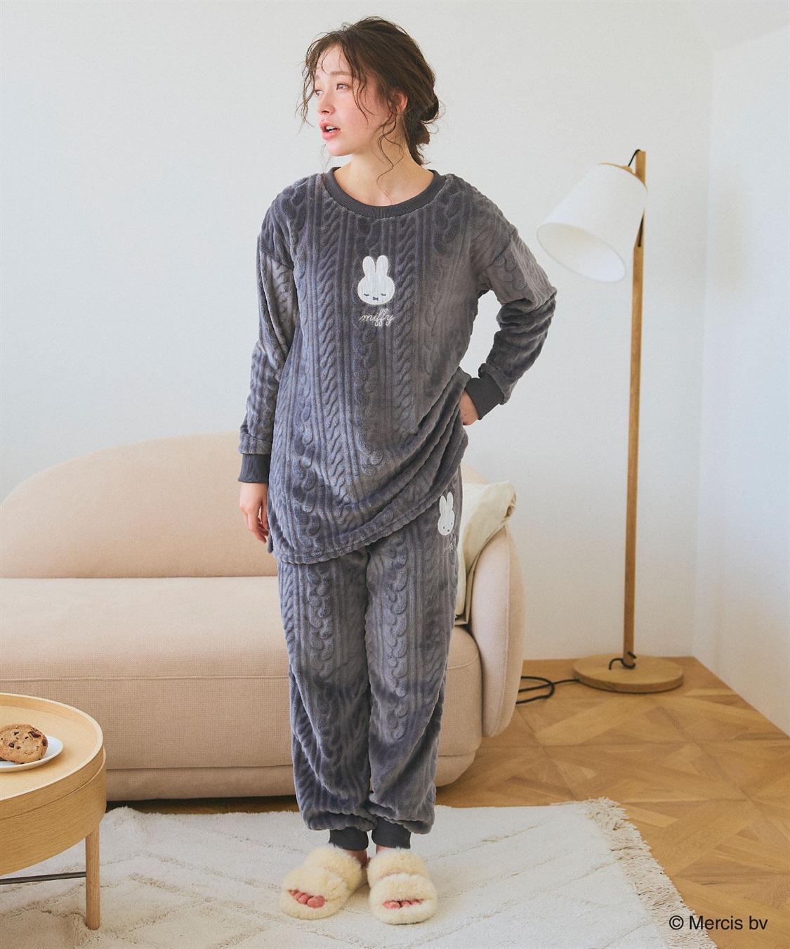 Life Style by cross marche 【miffy/ミッフィー】刺繍ケーブルフリースロングパンツ/ルームウェア_sub_6