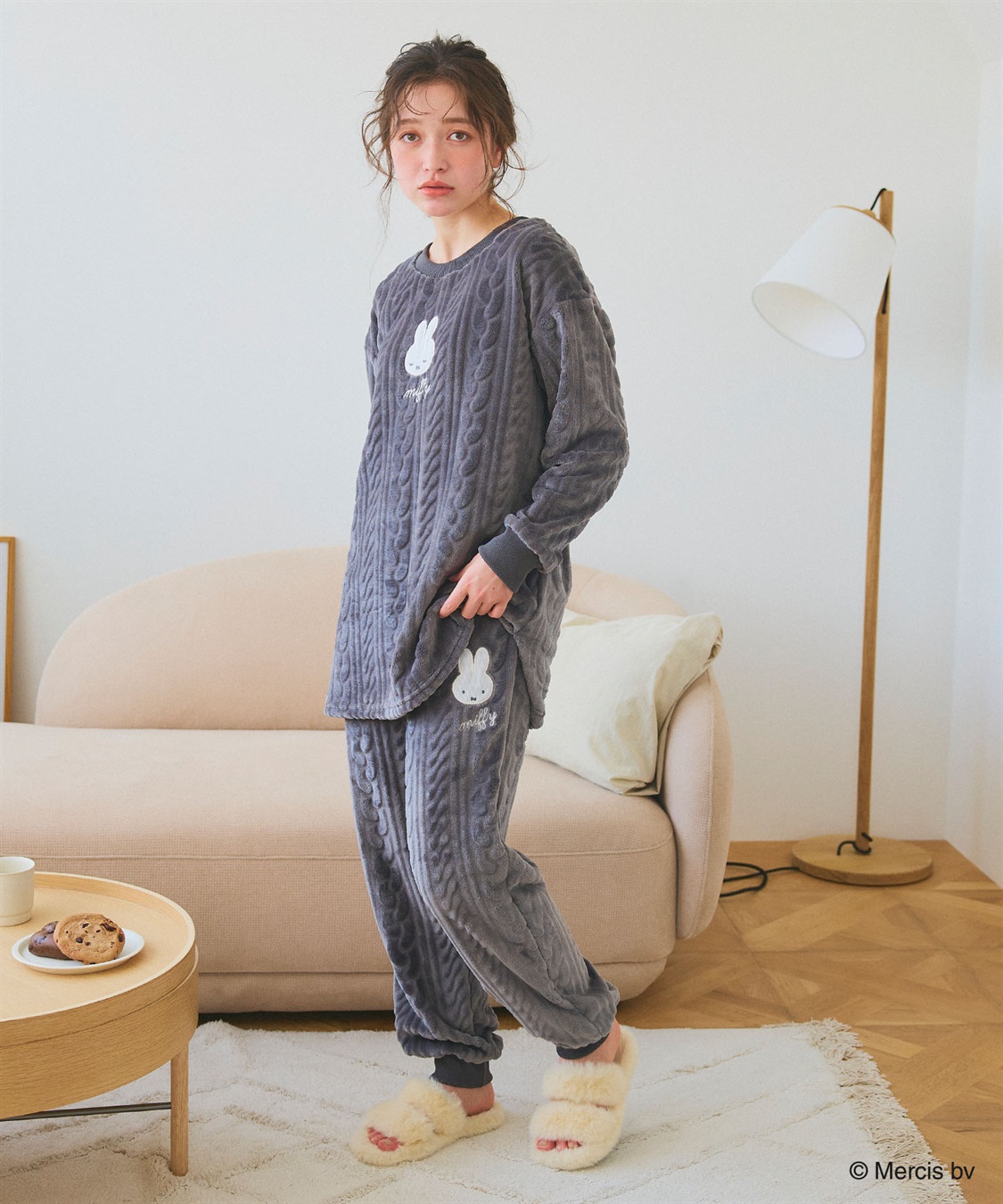 Life Style by cross marche 【miffy/ミッフィー】刺繍ケーブルフリースロングパンツ/ルームウェア_sub_7